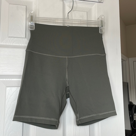 lululemon athletica Pants - Lululemon Align High Rise Short 6” Inch Grey Sage
